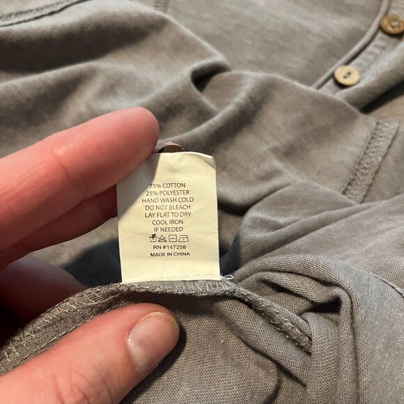 Women's XL Grey Button Shirt - Picture 4 of 5